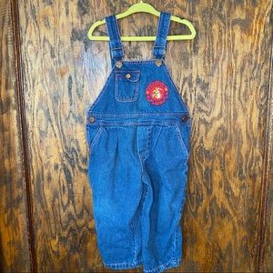 Vintage Denim Overalls Popsicle 2T Jean Patch